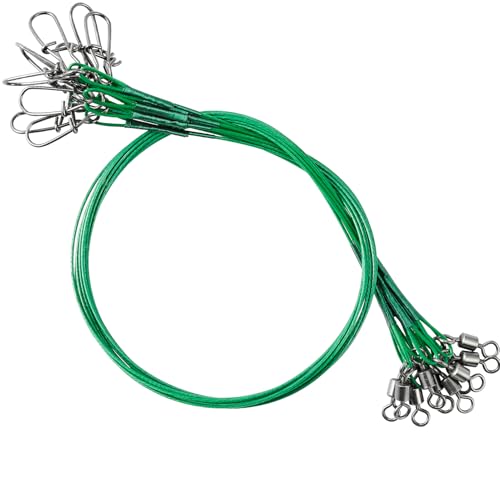 9Tong Rostfrei Stahl Angelvorfächer Süßwasser Salzwasser Schnur Draht Vorfächer Köder Hochfestigkeit Angelvorfach Draht #1 20lb 5.9in 50pcs 9Tong Rostfrei Stahl Angelvorfächer Süßwasser Salzwasser Schnur Draht Vorfächer Köder Hochfestigkeit Angelvorfach Draht #1 20lb 5.9in 50pcs von 9Tong
