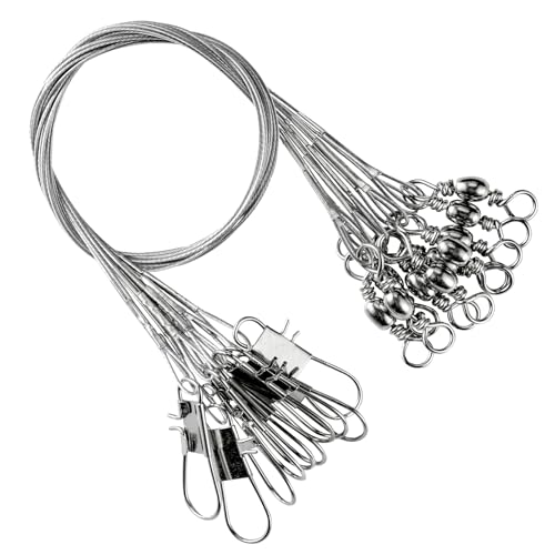 9Tong Süßwasser Draht Angelvorfach Rostfrei Hochleistungs Drahtvorfach Angeln Salzwasser Rigs Vorfächer Angeln Stahl #1 20lb 5.9in 50pcs 9Tong Süßwasser Draht Angelvorfach Rostfrei Hochleistungs Drahtvorfach Angeln Salzwasser Rigs Vorfächer Angeln Stahl #1 20lb 5.9in 50pcs von 9Tong