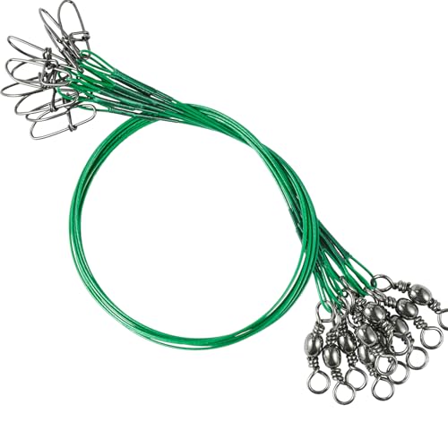 9Tong Wirbel Schnur Angelvorfach Stahl Draht Rostfrei Angelvorfächer Süßwasser Fliegen Salzwasser Drahtvorfach Angeln #1 20lb 5.9in 50pcs 9Tong Wirbel Schnur Angelvorfach Stahl Draht Rostfrei Angelvorfächer Süßwasser Fliegen Salzwasser Drahtvorfach Angeln #1 20lb 5.9in 50pcs von 9Tong