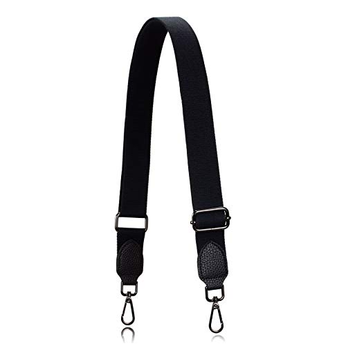 Allzedream Geldbörsenriemen Ersatz Crossbody Taschen Handtasche Breit Canvas Leder Verstellbar, Schwarz, Medium Allzedream Geldbörsenriemen Ersatz Crossbody Taschen Handtasche Breit Canvas Leder Verstellbar, Schwarz, Medium von A ALLZEDREAM