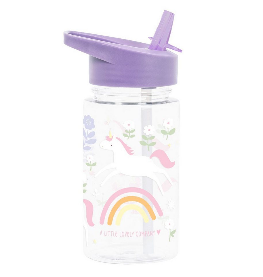 A Little Lovely Company Trinkflasche Kinderflasche transparent 450ml, für Kita & Freizeit von A Little Lovely Company