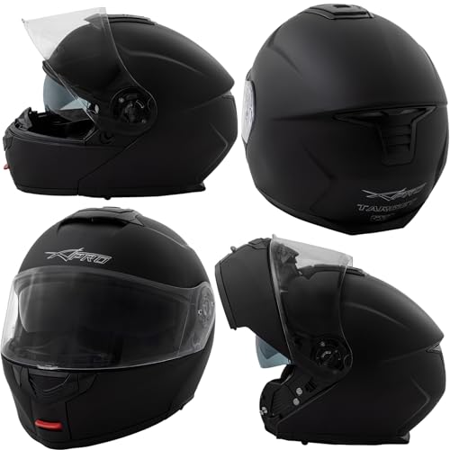 Helm Klapphelm Modular Innensonnenblende Motorradhelm Mat Schwarz XS Helm Klapphelm Modular Innensonnenblende Motorradhelm Mat Schwarz XS von A-Pro