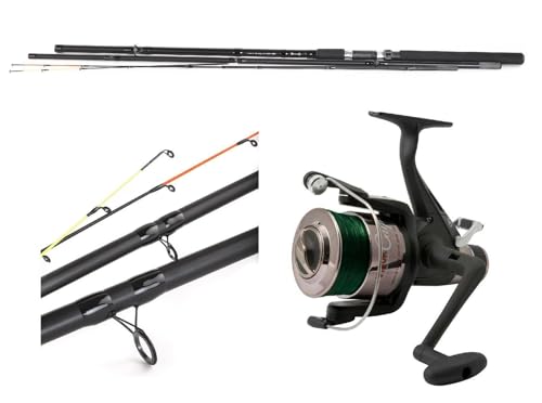 Feedercombo Beginner 330 Feederrute 3,30m / bis 150g + Freilaufrolle mit Schnur Feedercombo Beginner 330 Feederrute 3,30m / bis 150g + Freilaufrolle mit Schnur von A&M Angelsport