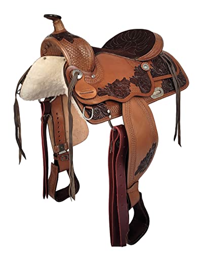 A&M Reitsport Westernsattel Dallas aus Büffelleder Neu, Größe:16 Zoll von A&M Reitsport