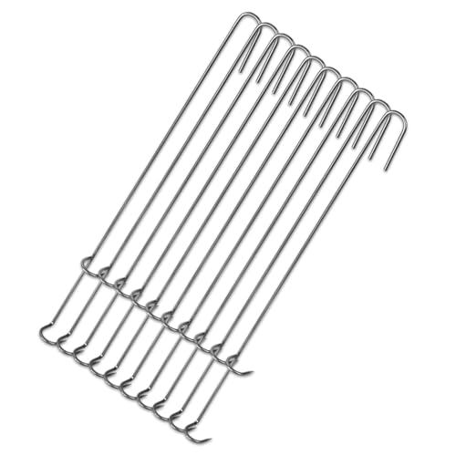 10 Stück Forellenräucherhaken 23cm gerade Doppelhaken 10 Stück Forellenräucherhaken 23cm gerade Doppelhaken von A&N