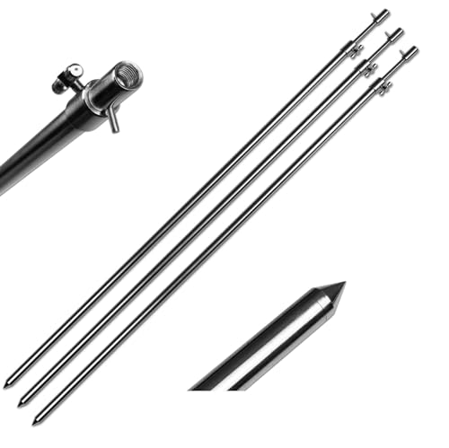 3 Stück Rutenhalter Bankstick Edelstahl 50-90cm 12.7/7mm 3 Stück Rutenhalter Bankstick Edelstahl 50-90cm 12.7/7mm von A&N