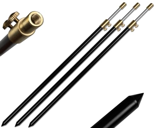3 Stück Rutenhalter Brolly Bankstick Alu Doppelschraube 50-90cm 16/9mm schwarz 3 Stück Rutenhalter Brolly Bankstick Alu Doppelschraube 50-90cm 16/9mm schwarz von A&N
