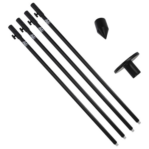 4 Stück Rutenhalter Bankstick Alu mit Steghalter 30-50cm 4 Stück Rutenhalter Bankstick Alu mit Steghalter 30-50cm von A&N
