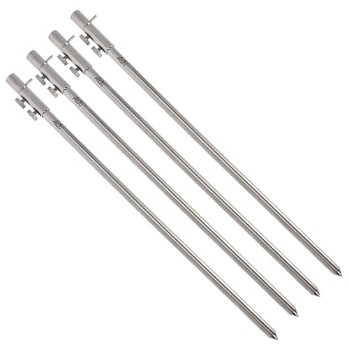 4 Stück Rutenhalter Bankstick Edelstahl Storm Pole 50-90cm 4 Stück Rutenhalter Bankstick Edelstahl Storm Pole 50-90cm von A&N
