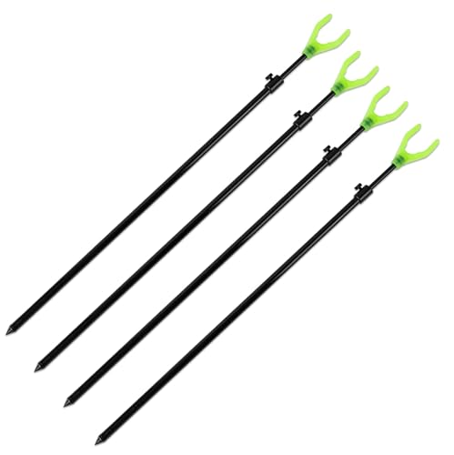 4 Stück Rutenhalter Bankstick Rutenständer mit U-Rutenauflage Alu 75-120cm 4 Stück Rutenhalter Bankstick Rutenständer mit U-Rutenauflage Alu 75-120cm von A&N