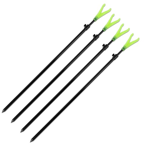 4 Stück Rutenhalter Bankstick Rutenständer mit V-Rutenauflage Alu 75-120cm 4 Stück Rutenhalter Bankstick Rutenständer mit V-Rutenauflage Alu 75-120cm von A&N