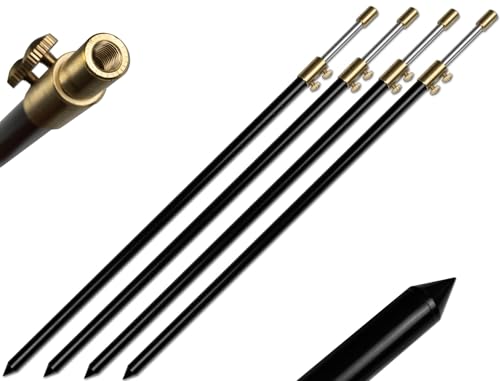 4 Stück Rutenhalter Brolly Bankstick Alu Doppelschraube 50-90cm 16/9mm schwarz 4 Stück Rutenhalter Brolly Bankstick Alu Doppelschraube 50-90cm 16/9mm schwarz von A&N