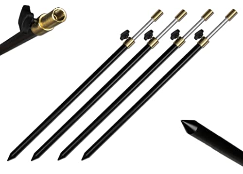 4er Set Rutenhalter Bankstick Alu 50-90/m 12/7mm schwarz 4er Set Rutenhalter Bankstick Alu 50-90/m 12/7mm schwarz von A&N