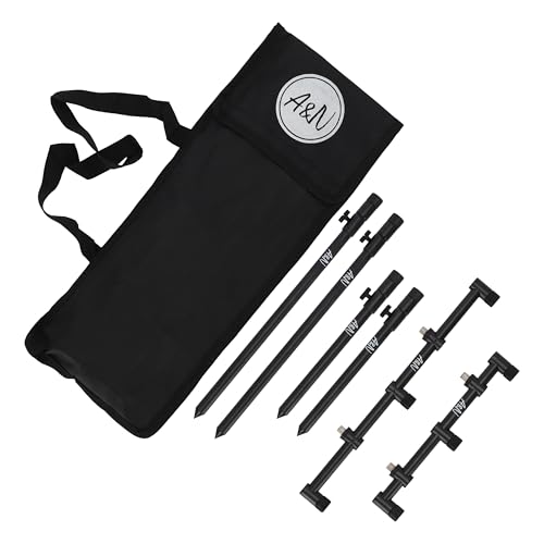 A&N Rutenhalter Rutenauflage Angeln 4X Bankstick 20-50cm + 2X Buzzerbar 20/30cm A&N Rutenhalter Rutenauflage Angeln 4X Bankstick 20-50cm + 2X Buzzerbar 20/30cm von A&N