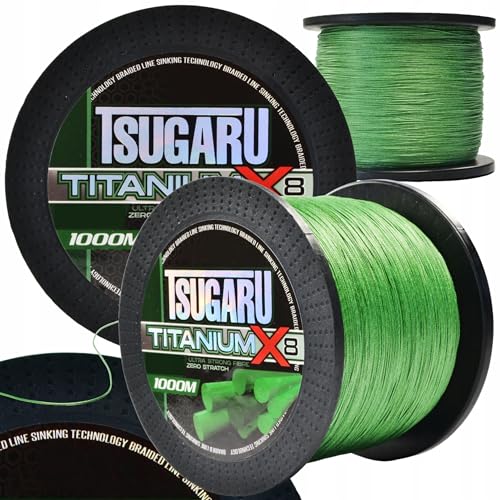 Angelschnur geflochten 1.000m Titanium X8 0,30mm ? 58,9kg Angelschnur geflochten 1.000m Titanium X8 0,30mm ? 58,9kg von A&N