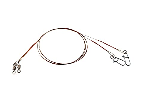 Stahlvorfächer 1x7 40cm 10kg mit Wirbel und Karabiner für Angeln auf Hecht Zander Wels Stahlvorfächer 1x7 40cm 10kg mit Wirbel und Karabiner für Angeln auf Hecht Zander Wels von A&N