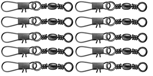 Tönnchenwirbel mit Karabiner Snap Wirbelkarabiner VHI Carbon #12-10 Stück Tönnchenwirbel mit Karabiner Snap Wirbelkarabiner VHI Carbon #12-10 Stück von A&N