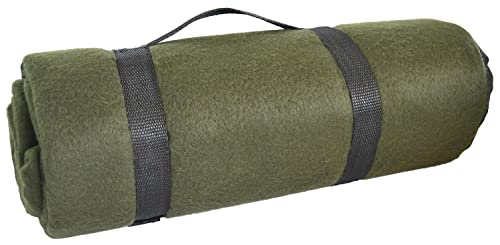 Wasserabweisende US Army Style Outdoor Fleece Decke Picknickdecke Schlafdecke Unterlage Oliv von A. Blöchel