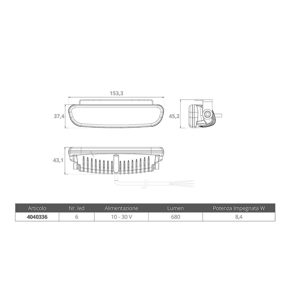 A.a.a. Ip65 6 Led Projector Silber von A.a.a.