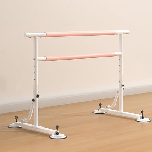 AAADRESSES Ballettstangensystem FüR Zuhause Tragbare Stange Tanzstange 84-110 cm HöHenverstellbar TanzausrüStung FüR Das Heimtraining FüR Tanz Training Und Stretching,Adjustable,Double Layer 1m von AAADRESSES