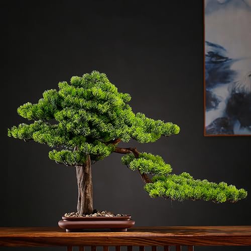 AAADRESSES Simulation Einer GroßEn GrüNen Pflanze Bonsai KüNstlicher Bonsai Baum KüNstlicher Willkommens Kiefer KüNstliche Pflanze Zen Garten Dekor Dekoration FüR Drinnen/Garten/Schreibtisch,004 von AAADRESSES