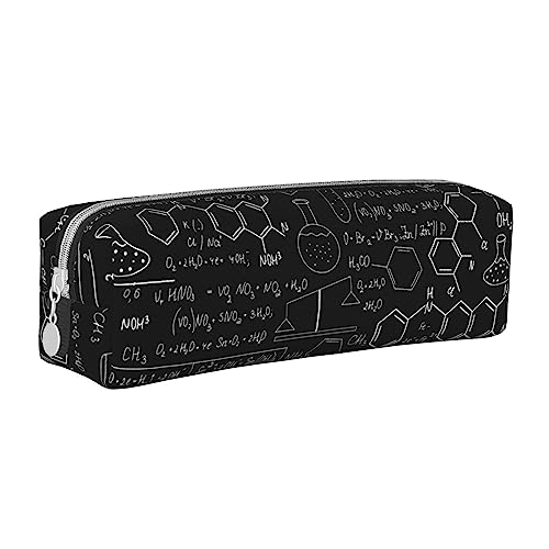 AABSTBFM Abstrakte Wissenschaft Chemie Illustration 3D quadratisches Federmäppchen niedliches Leder Reißverschluss Stifteetui Tasche - vielseitig und langlebig für Schule, Büro und Reisen, Abstrakte AABSTBFM Abstrakte Wissenschaft Chemie Illustration 3D quadratisches Federmäppchen niedliches Leder Reißverschluss Stifteetui Tasche - vielseitig und langlebig für Schule, Büro und Reisen, Abstrakte von AABSTBFM