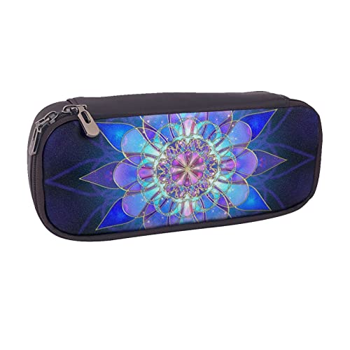 AABSTBFM London Bedrucktes Federmäppchen aus Leder – Mehrzweck-Stifttasche und Make-up-Tasche für Schule, Büro und Reisen, Böhmische Lotusblü, Einheitsgröße, Schulranzen AABSTBFM London Bedrucktes Federmäppchen aus Leder – Mehrzweck-Stifttasche und Make-up-Tasche für Schule, Büro und Reisen, Böhmische Lotusblü, Einheitsgröße, Schulranzen von AABSTBFM