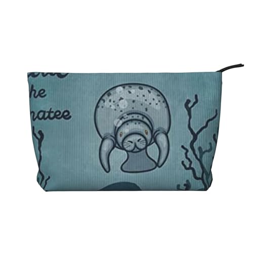 Crazy Save Make-up-Tasche mit Tiermotiv, für Damen, Kord, Make-up-Tasche, Reißverschluss, Reise-Kosmetiktasche, Organizer, Schwarz , Einheitsgröße, Kosmetiktasche von AABSTBFM