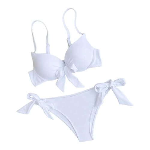 AAIXXIZAO Bikini Badeanzug Damen Sexy Front Schleife Push Up Bikinis Zwei Stücke Feste Badeanzug Krawatte Bikini Badeanzug S Weiß AAIXXIZAO Bikini Badeanzug Damen Sexy Front Schleife Push Up Bikinis Zwei Stücke Feste Badeanzug Krawatte Bikini Badeanzug S Weiß von AAIXXIZAO