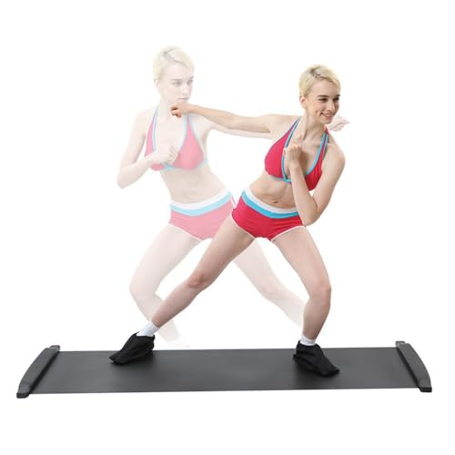 Slide-Board, Fitnessbrett, Balance-Training, Übungsbretter, leises Workout-Brett für Training und Sporttraining (Größe: 180 x 50 cm) von AAOCLO