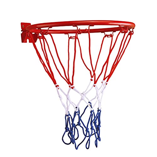 ABCDJHH Basketballring mit Netz,Basketballnetz,Basketball Korb aus Stahlrahmen und wetterfestes Nylonnetz,Basketballkorb für drinnen und draußen ABCDJHH Basketballring mit Netz,Basketballnetz,Basketball Korb aus Stahlrahmen und wetterfestes Nylonnetz,Basketballkorb für drinnen und draußen von ABCDJHH