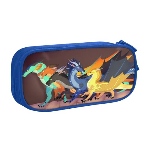 Estuche para lápices Wings of Dragon Fire de gran capacidad, estuche para bolígrafos con cremallera para adolescentes, suministros de papelería, caja de lápices, bolsa de cosméticos para niños y niñ von ABDIQJBS