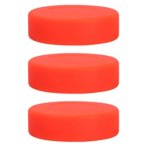 ABOOFAN 3 Stück Hockey-Pucks für Outdoor-Hockey-Puck-Bälle (orange) von ABOOFAN