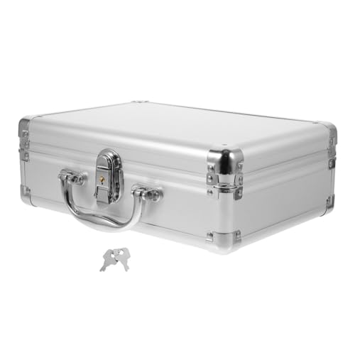 ABOOFAN Aluminium-Hartschalenkoffer Aktenkoffer Abschließbarer Flightcase Tragbarer Tragetaschenbehälter Für Prüfgeräte Kameras Werkzeuge Mechanische Garage von ABOOFAN