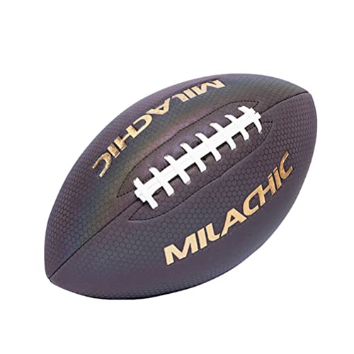 ABOOFAN Leuchtender Rugby-Ball, leuchtet im Dunkeln, Trainingsball, American Football, Zubehör für Jugendliche, Erwachsene, drinnen und draußen von ABOOFAN