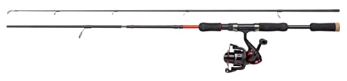 Abu Garcia Cardinal X Spinnruten- und Rollenkombination – Spinnangelsetup für Forelle, Barsch, Lachs, Hecht, Black/Red von ABU GARCIA