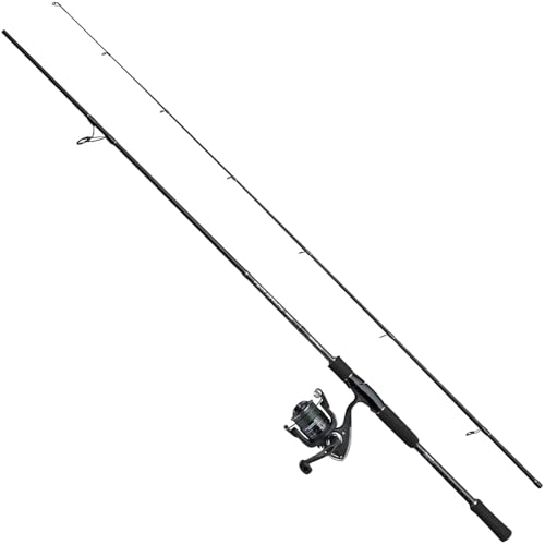 Abu Garcia Fast Attack Pro 210 5-21g Barsch Spin CMB, Spinning Combo für Raubfischangeln, Schwarz von ABU GARCIA