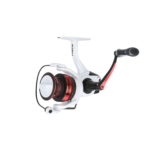 Abu Garcia Max Pro Spinnrolle, Süßwasser-Angler, Zander, Aluminiumspule, robust, beidhändig tragbar, 4000H, Rollengröße 6,2:1, Übersetzungsverhältnis, Weiß und Rot Abu Garcia Max Pro Spinnrolle, Süßwasser-Angler, Zander, Aluminiumspule, robust, beidhändig tragbar, 4000H, Rollengröße 6,2:1, Übersetzungsverhältnis, Weiß und Rot von Abu Garcia