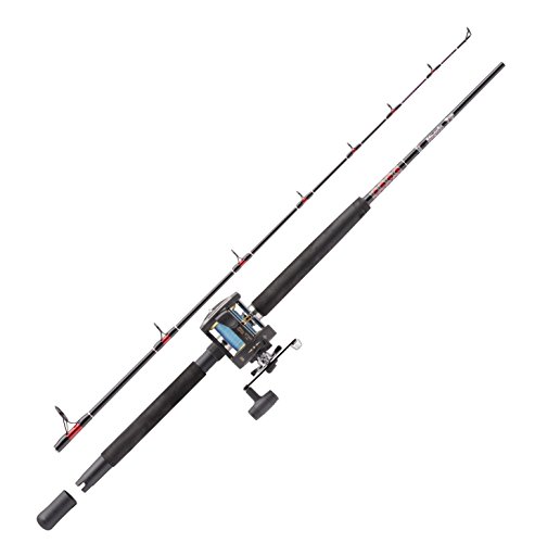 Abu Garcia Muscle Tip Boat Fishing Ruten und Rollen Combo Set, Schwarz/Rot Abu Garcia Muscle Tip Boat Fishing Ruten und Rollen Combo Set, Schwarz/Rot von Abu Garcia