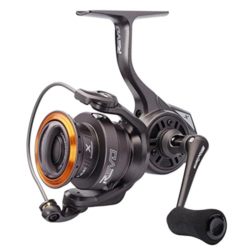 Abu Garcia Spinnrolle, Revo X Spinnrolle, Raubfischangeln, Süßwasserangler, Barsch, Hecht, Zander, Grau, 5.1:1 Übersetzung, robust & leicht, 7+1 Lager, 2000 von ABU GARCIA