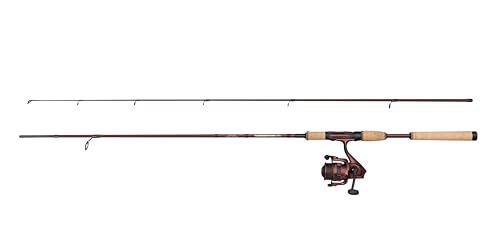 Abu Garcia Tormentor2 Spinning Combo, Süßwasserangler Angelrute Rolle Hecht, Barsch Zander, Starkes Leichtgewicht vielseitig einsetzbar, rot, 1.83m mäßig schnelle Rute, 1000er Rolle von Abu Garcia