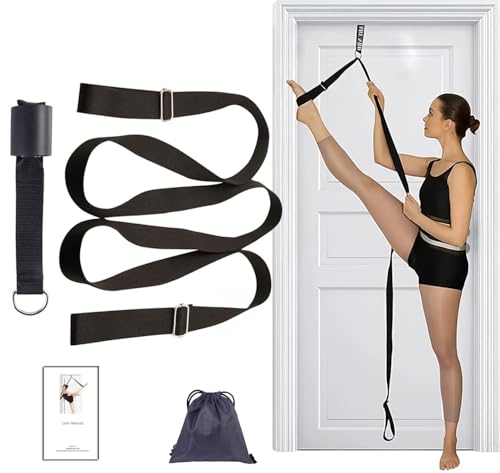 Yoga-Gurt Beinstrecker Stretching Band, Leicht zu Tragender und Hochelastischer Widerstandsbänder, Deal für Yoga, Ballett, Tanz, MMA, Größere Flexibilität Yoga-Gurt Beinstrecker Stretching Band, Leicht zu Tragender und Hochelastischer Widerstandsbänder, Deal für Yoga, Ballett, Tanz, MMA, Größere Flexibilität von ABUNRO
