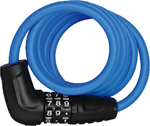ABUS Spiralkabelschloss Star 4508C/150 - Zahlenschloss aus 8 mm starkem Spiralkabel - ABUS-Sicherheitslevel 2 - Blau ABUS Spiralkabelschloss Star 4508C/150 - Zahlenschloss aus 8 mm starkem Spiralkabel - ABUS-Sicherheitslevel 2 - Blau von ABUS