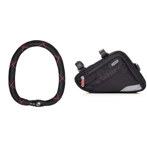 ABUS 88693 Kettenschloss, Schwarz, 140 cm & Fahrradtasche Oryde ST 2250 - Rahmentasche mit Klettband - wasserabweisendes Material - Schwarz ABUS 88693 Kettenschloss, Schwarz, 140 cm & Fahrradtasche Oryde ST 2250 - Rahmentasche mit Klettband - wasserabweisendes Material - Schwarz von ABUS