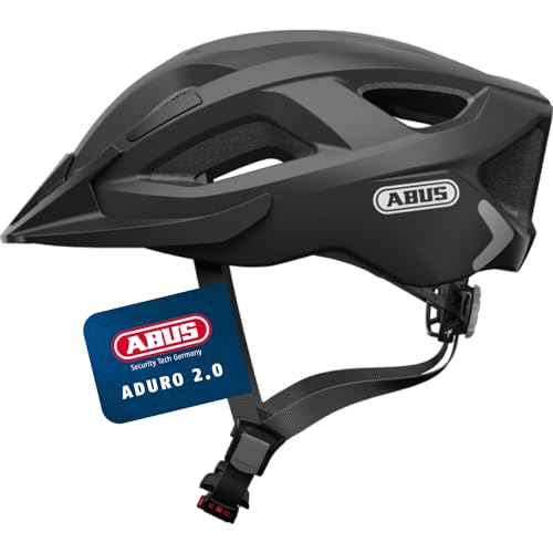 ABUS Unisex, Fahrradhelm, Schwarz (Velvet Black), M (52-58 cm) von ABUS