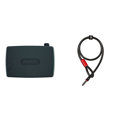 ABUS Alarmbox 2.0 - Mobile Alarmanlage mit Anschlussmöglichkeit für Ketten & Kabel - Schwarz & Rahmenschloss-Einsteckkabel - Adaptor Cable 12/100 - Fahrradschloss mit 100 cm Länge - 12 mm Stahlkabel ABUS Alarmbox 2.0 - Mobile Alarmanlage mit Anschlussmöglichkeit für Ketten & Kabel - Schwarz & Rahmenschloss-Einsteckkabel - Adaptor Cable 12/100 - Fahrradschloss mit 100 cm Länge - 12 mm Stahlkabel von ABUS