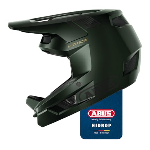 ABUS Downhill Helm HiDrop – ASTM-zertifizierter Fullface Helm mit ABS-Außenschale für MTB: Downhill, Enduro und Bikepark – für Erwachsene und Jugendliche – Grün, Größe XL ABUS Downhill Helm HiDrop – ASTM-zertifizierter Fullface Helm mit ABS-Außenschale für MTB: Downhill, Enduro und Bikepark – für Erwachsene und Jugendliche – Grün, Größe XL von ABUS