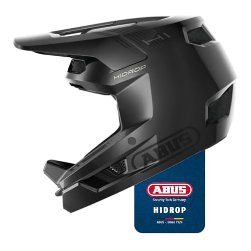 ABUS Downhill Helm HiDrop – ASTM-zertifizierter Fullface Helm mit ABS-Außenschale für MTB: Downhill, Enduro und Bikepark – für Erwachsene und Jugendliche – Schwarz, Größe M ABUS Downhill Helm HiDrop – ASTM-zertifizierter Fullface Helm mit ABS-Außenschale für MTB: Downhill, Enduro und Bikepark – für Erwachsene und Jugendliche – Schwarz, Größe M von ABUS