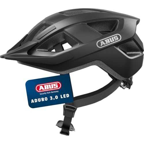 ABUS Fahrradhelm Aduro 3.0 LED - Sportiver City-Helm in stilvollem Design für alltägliche und sportliche Touren - mit Rücklicht - für Damen und Herren - Größe M, Grau ABUS Fahrradhelm Aduro 3.0 LED - Sportiver City-Helm in stilvollem Design für alltägliche und sportliche Touren - mit Rücklicht - für Damen und Herren - Größe M, Grau von ABUS