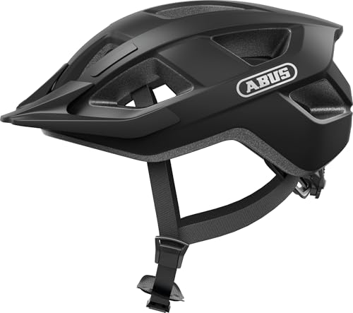 ABUS Fahrradhelm Aduro 3.0 LED - Sportiver City-Helm in stilvollem Design für alltägliche und sportliche Touren - mit Rücklicht - für Damen und Herren - Größe S, Schwarz von ABUS